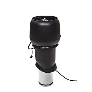 Вентиляционная труба Vilpe E 220 P/160/500 с вентилятором 0-800 м3/час черный 73472