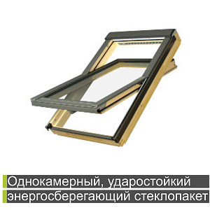Мансардное окно Fakro FTP-V L3/P2 PROFI триплекс Тип 01 55x78см