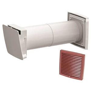 Клапан приточный Vilpe WIVE с термоэлементом для домов и квартир красная решетка 380003